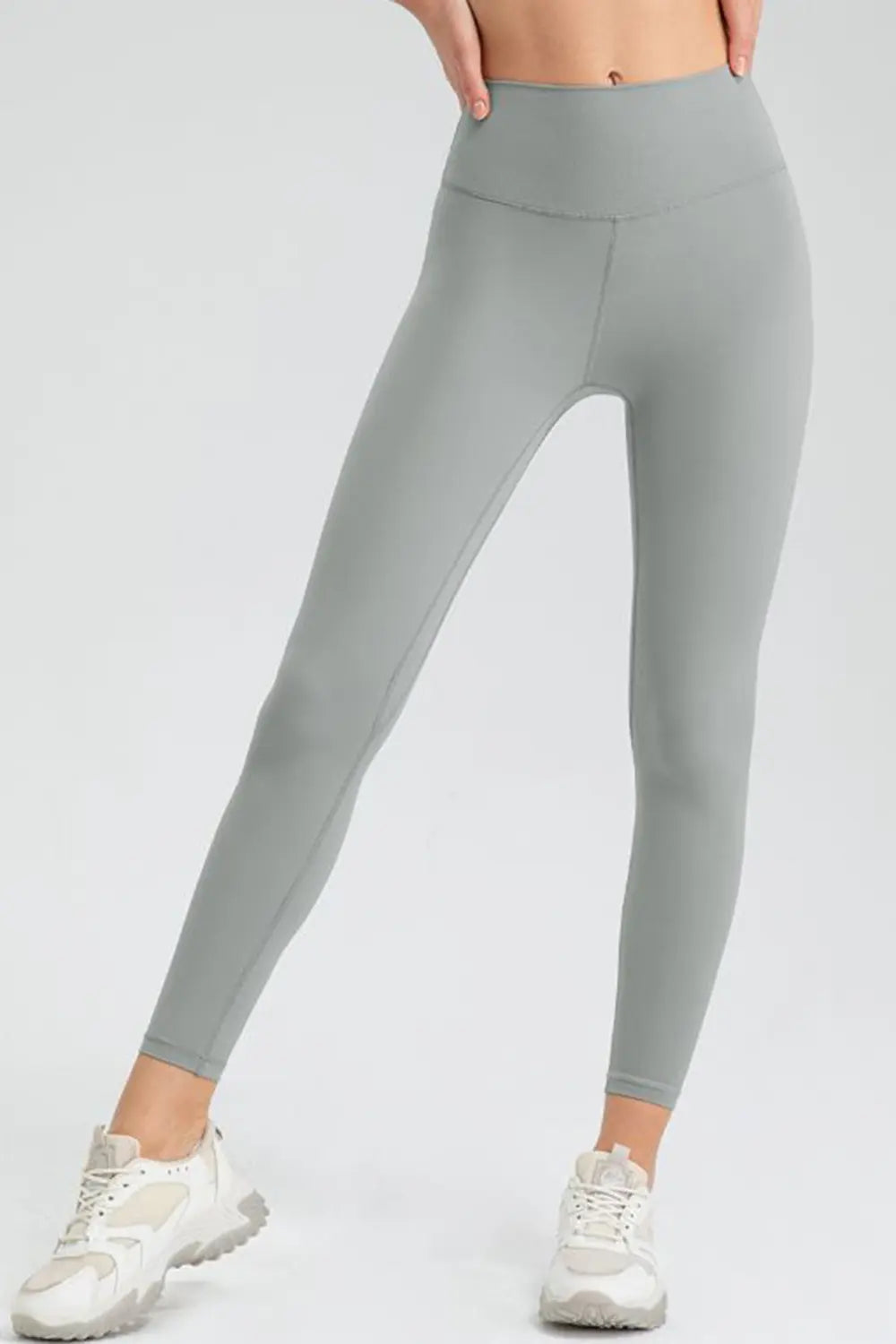 Wide Waistband Slim Fit Active Leggings - Lilixa.store