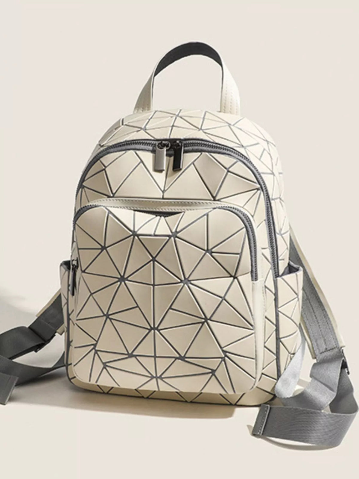 Geometric Lattice Pattern Fashion Backpack Bag, view 4