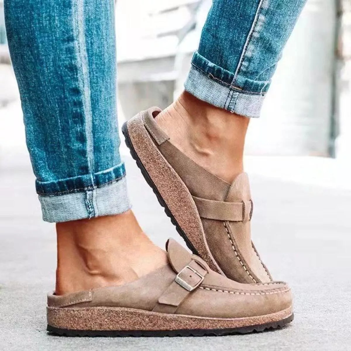 Round Toe Slip-Ons