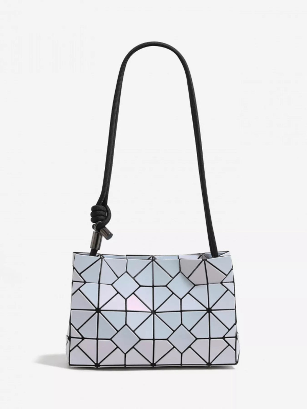 Geometric Prism Iridescent Shoulder Bag