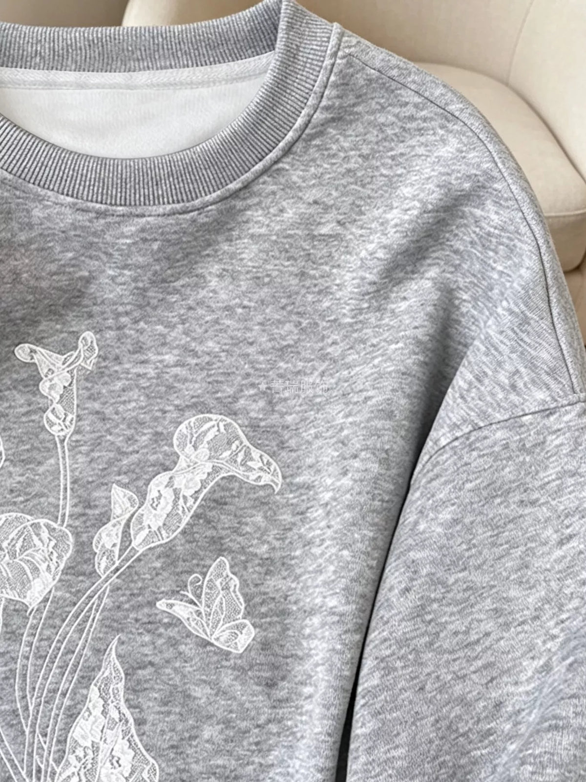 Floral Crew Neck Sweatshirt