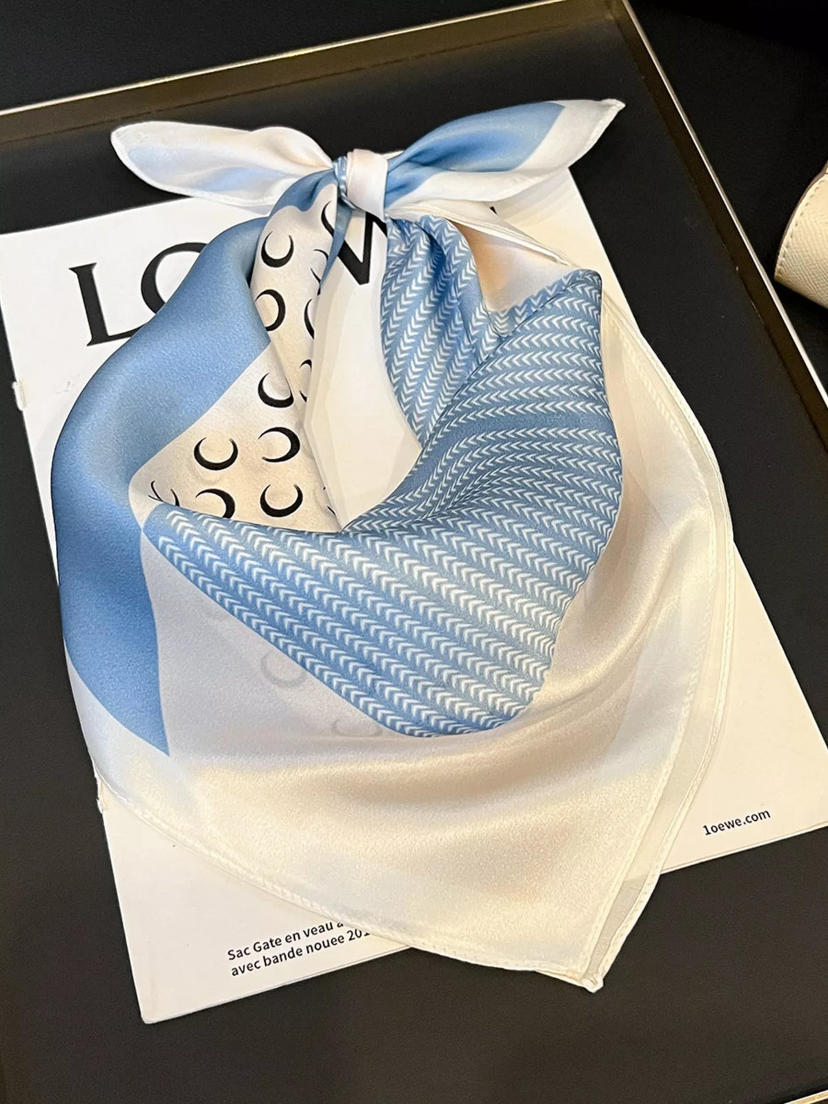 Printed Silk Square Scarf - Lilixa.store