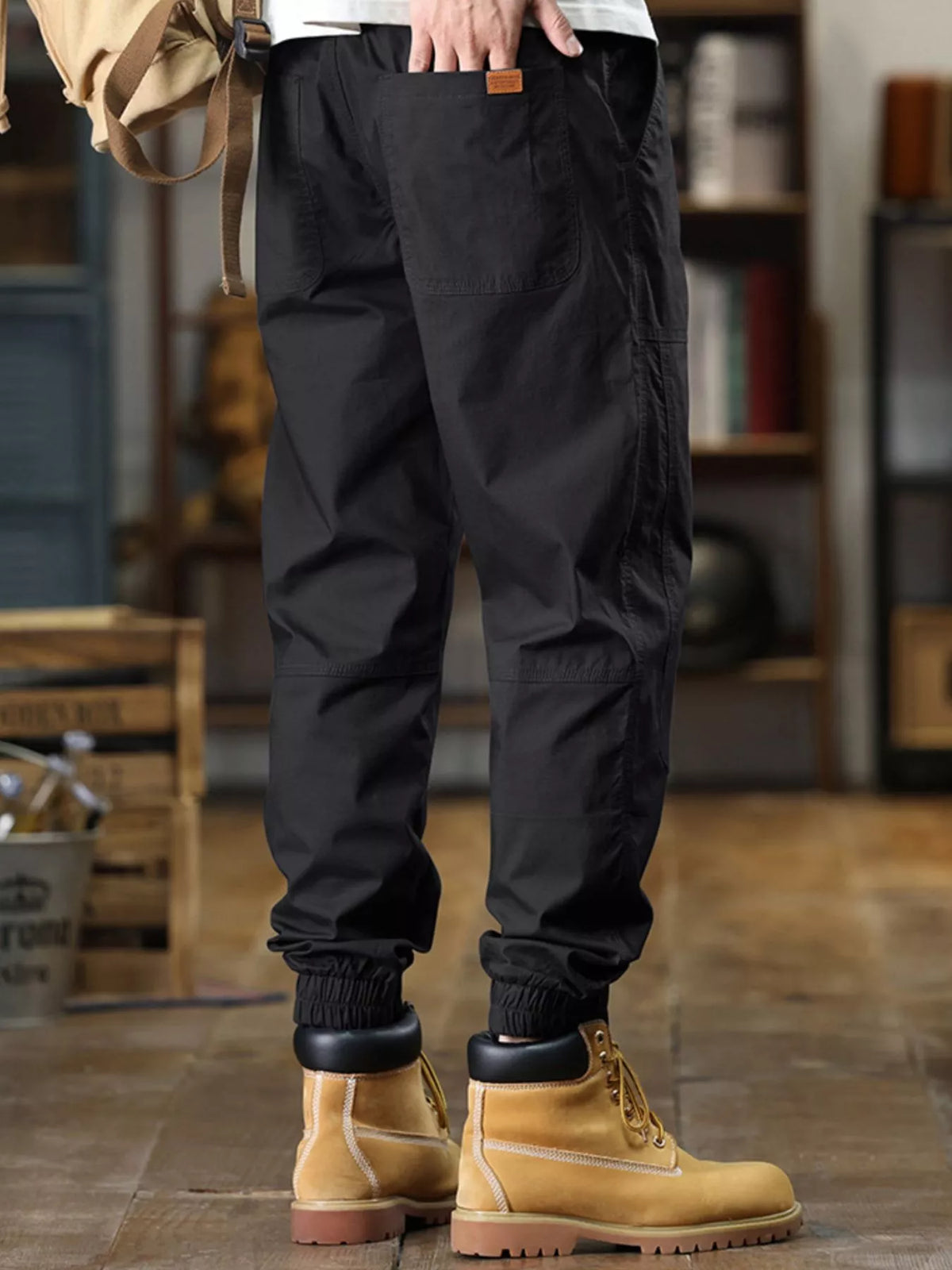 Men's Full Size Wide Leg Pants Plus Size, view 4