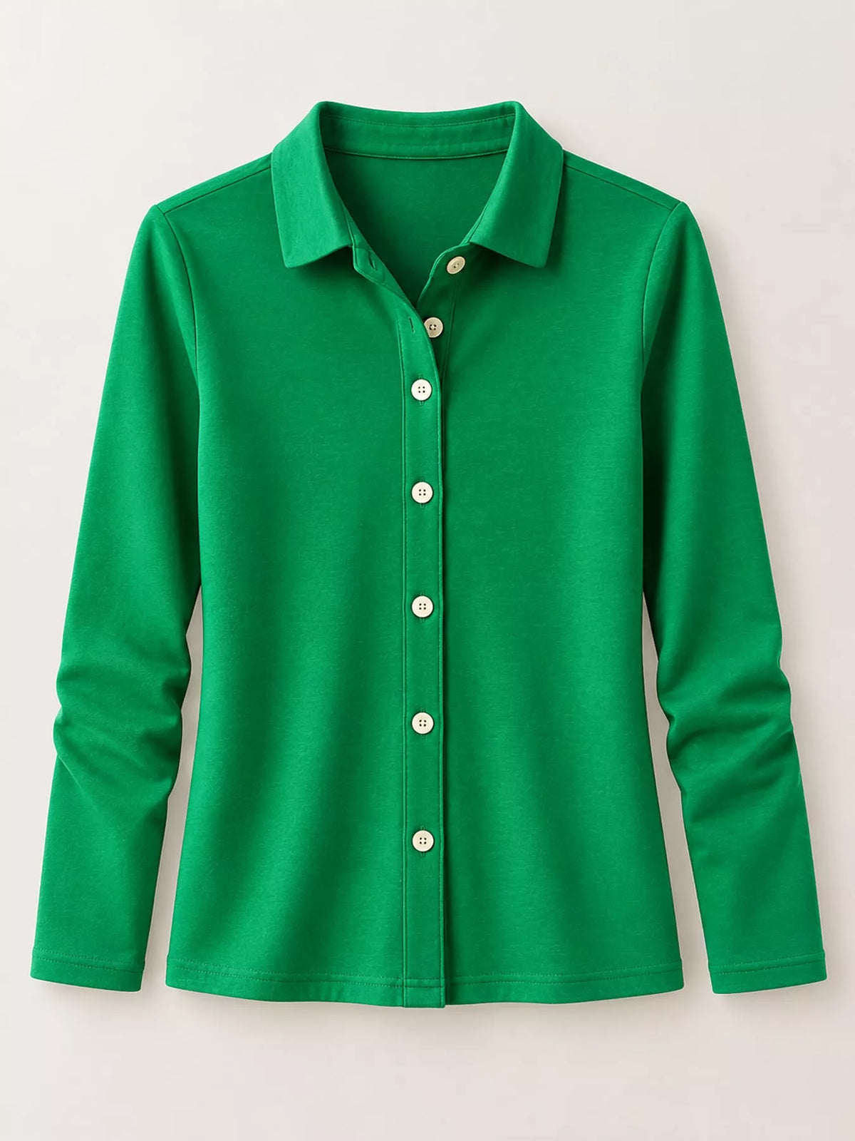 Full Size Button-Down Long Sleeve Shirt Plus Size, view 27