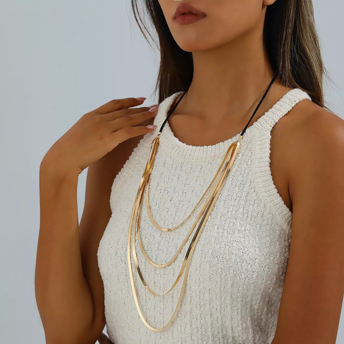 Multi-Layered Snake Chain Necklace - Lilixa.store