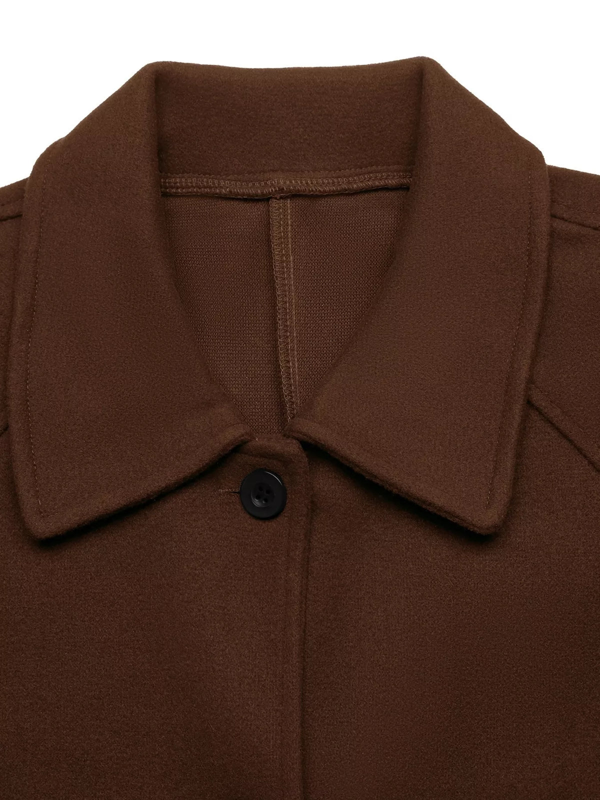 Single-Breasted Raglan Sleeve Outerwear