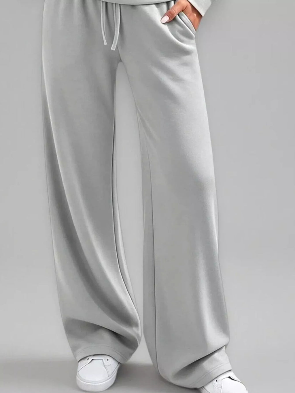 Button Detail Dropped Shoulder Top and Pants Set - Lilixa.store