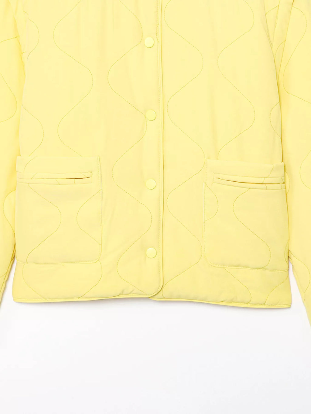Quilted Lightweight Snap Down Puffer Jacket - Lilixa.store