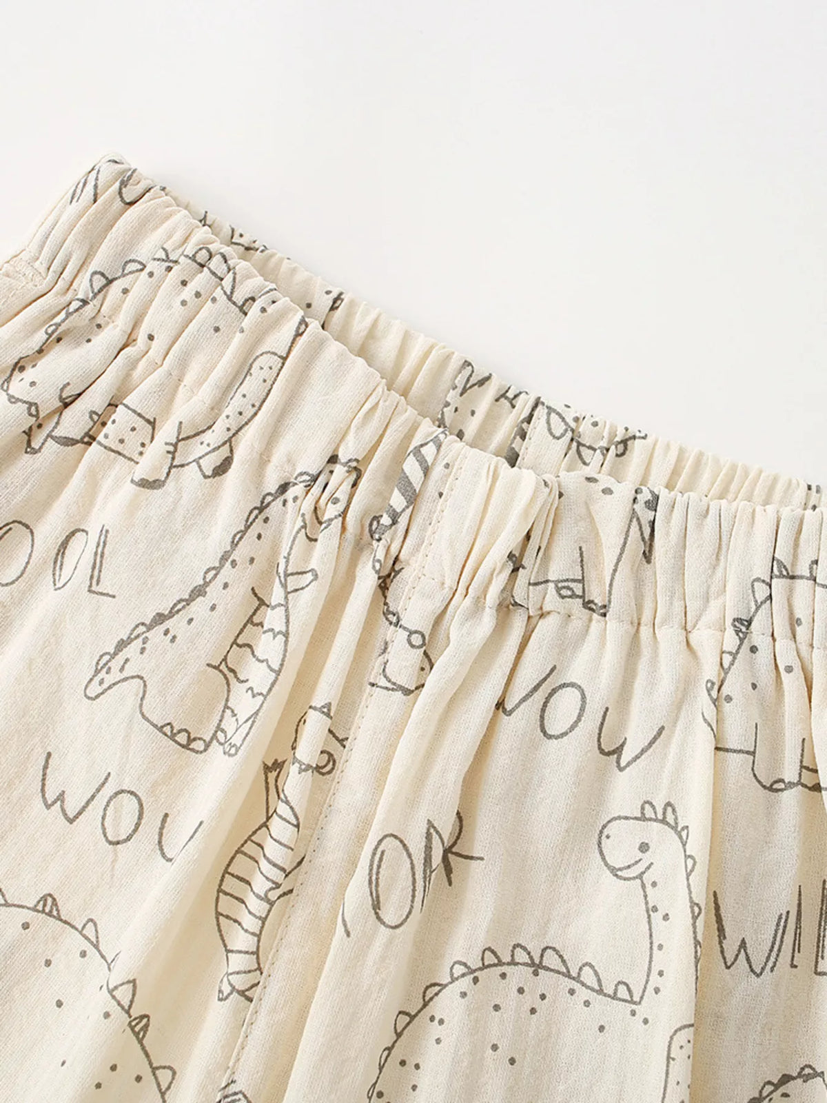 Children's Dinosaur Print Elastic Waist Pants - Lilixa.store