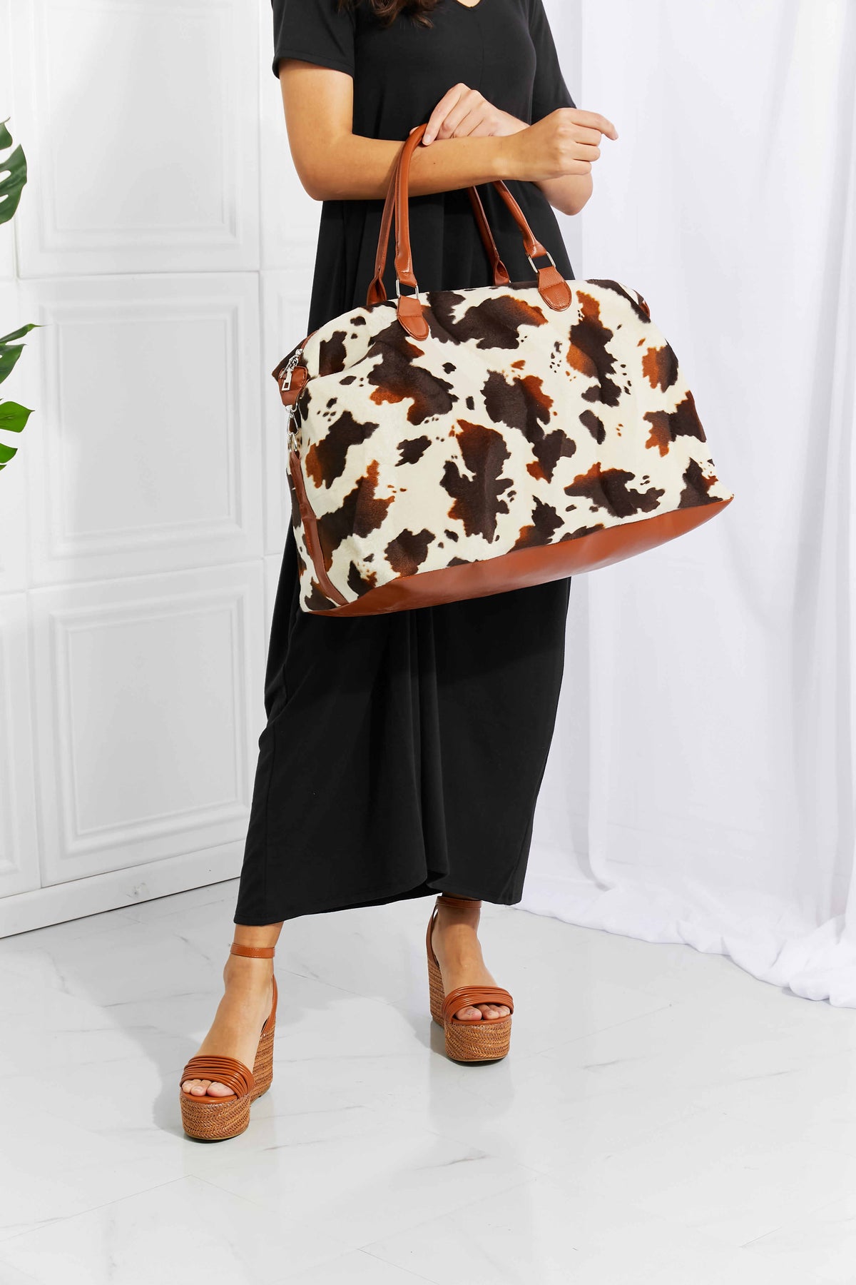 Animal Print Plush Weekender Bag - Lilixa.store