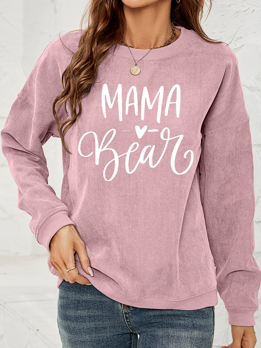 MAMA Graphic Round Neck Sweatshirt - Lilixa.store