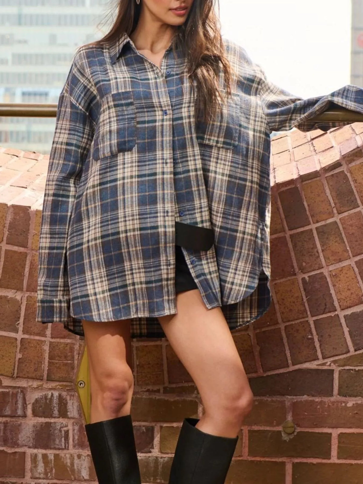 Plaid Button-Down Shirt, view 2