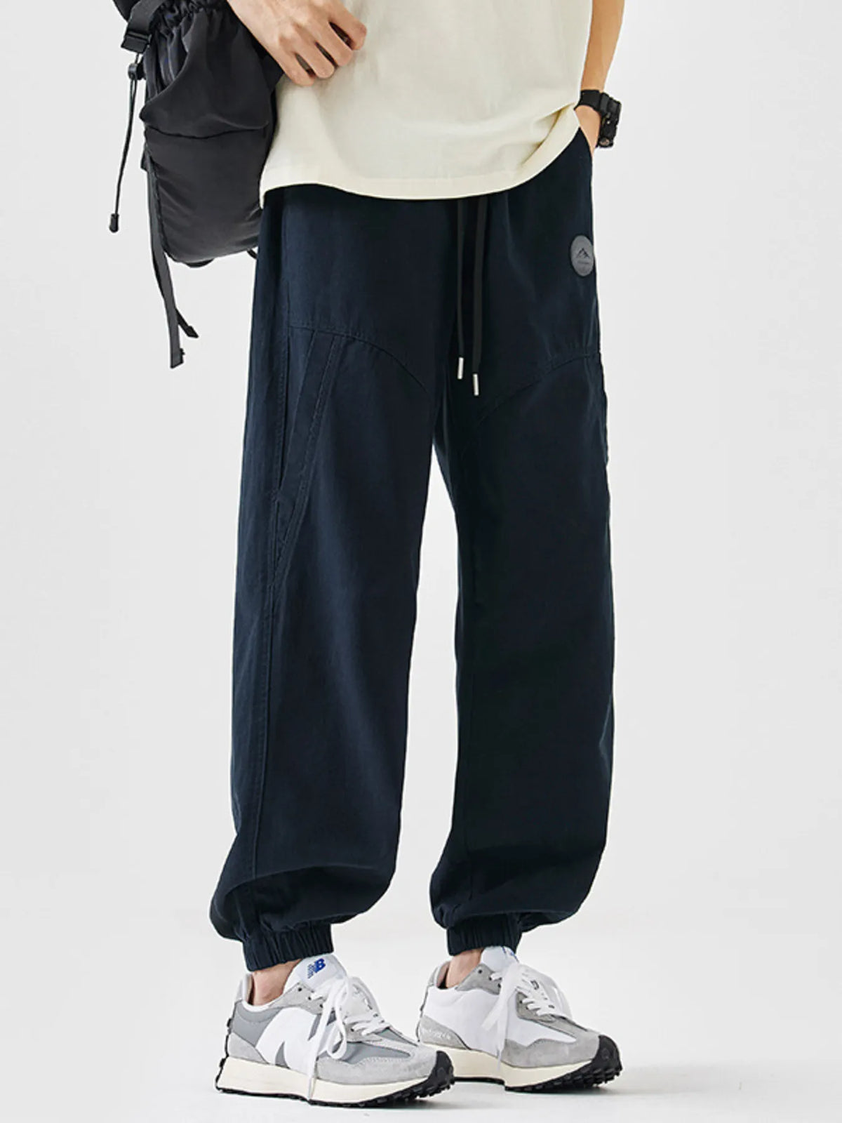 Men's Plus Size Casual Loose Fit Drawstring Pants, view 2