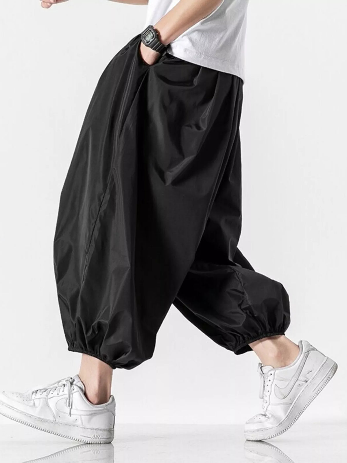 Men's Plus Size Loose Fit Harem Pants