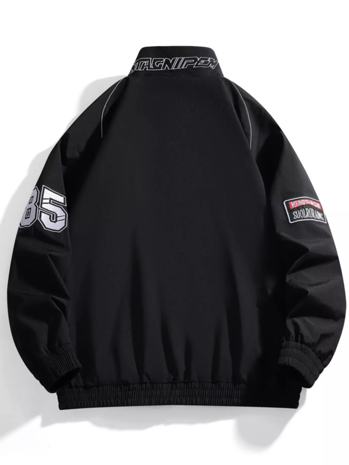 Men's Racing-Inspired Zip Up Bomber Jacket - Lilixa.store