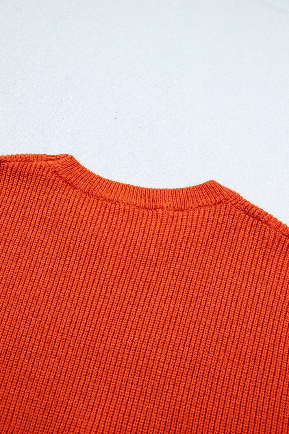 Drop Shoulder Long Sleeve Round Neck Halloween Sweater - Lilixa.store