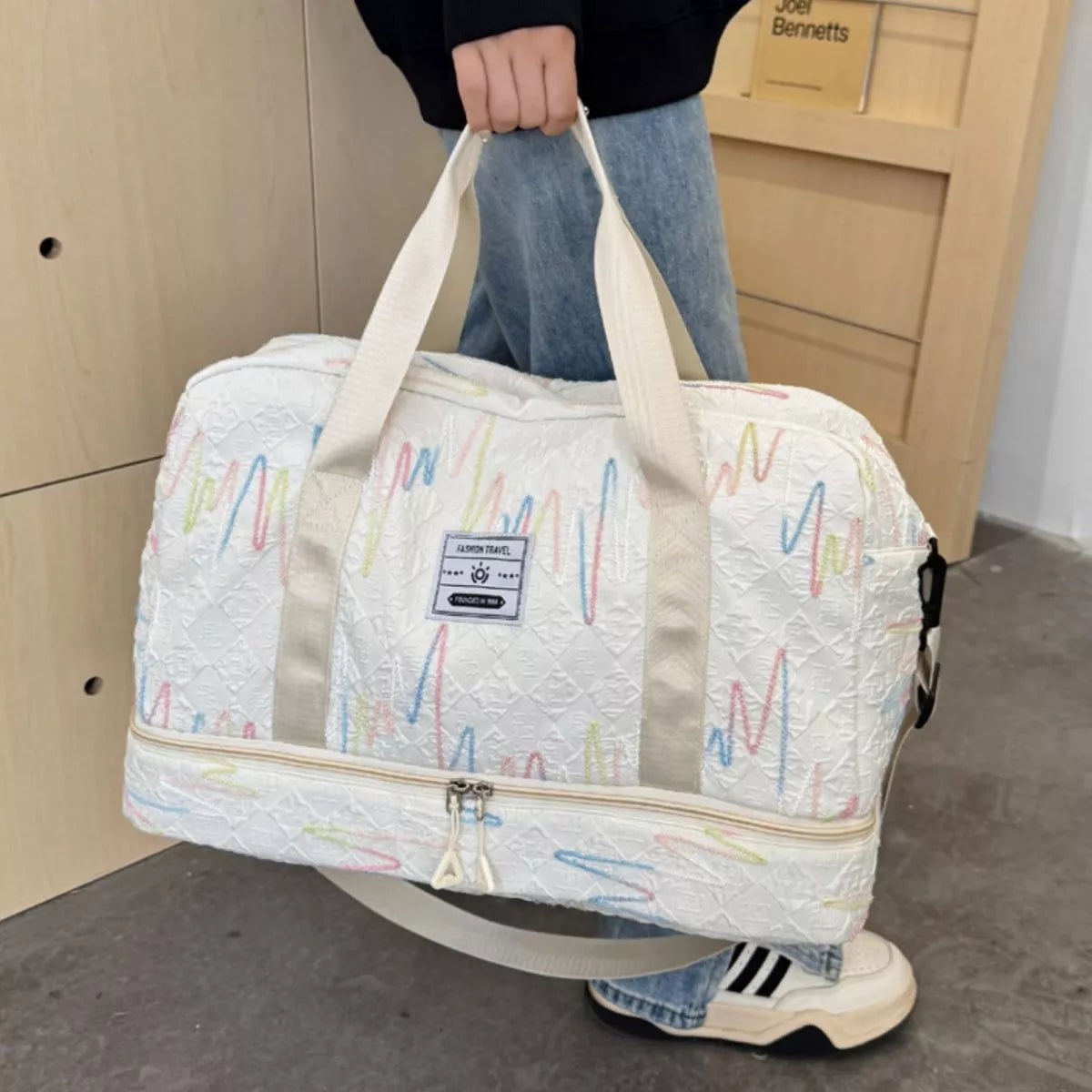 Textured Duffel Bag - Lilixa.store