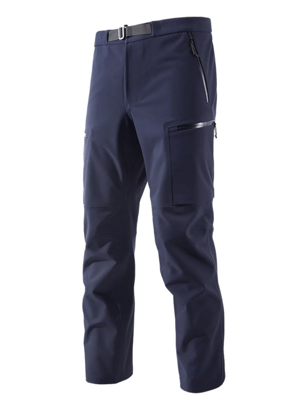 Men's Plus Size Zipper Pocket Pants in Dark Blue