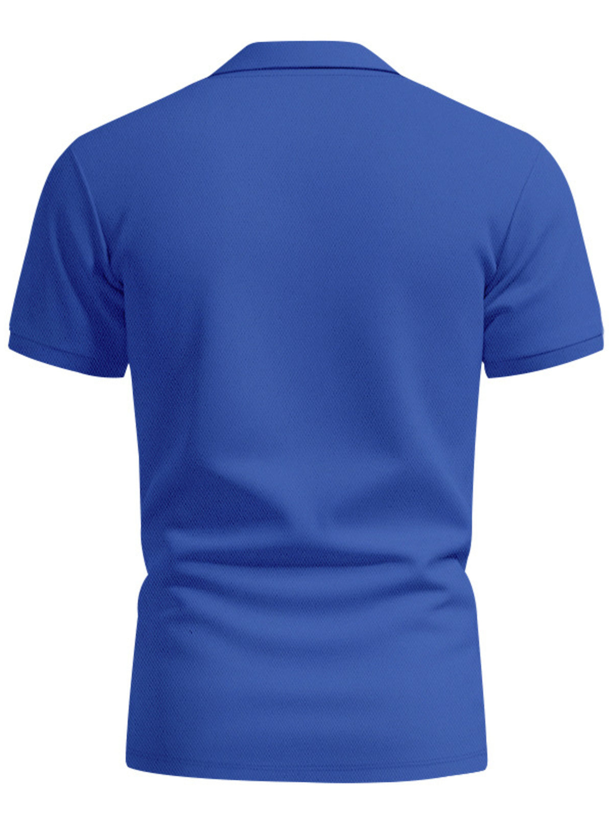 Men's Full Size Button Detail Short Sleeve Polo Plus Size