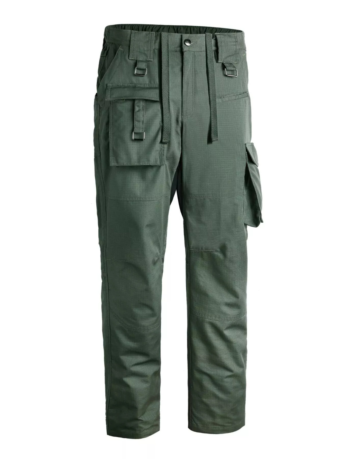 Men's Multi-Pocket Relaxed Fit Cargo Pants in Green