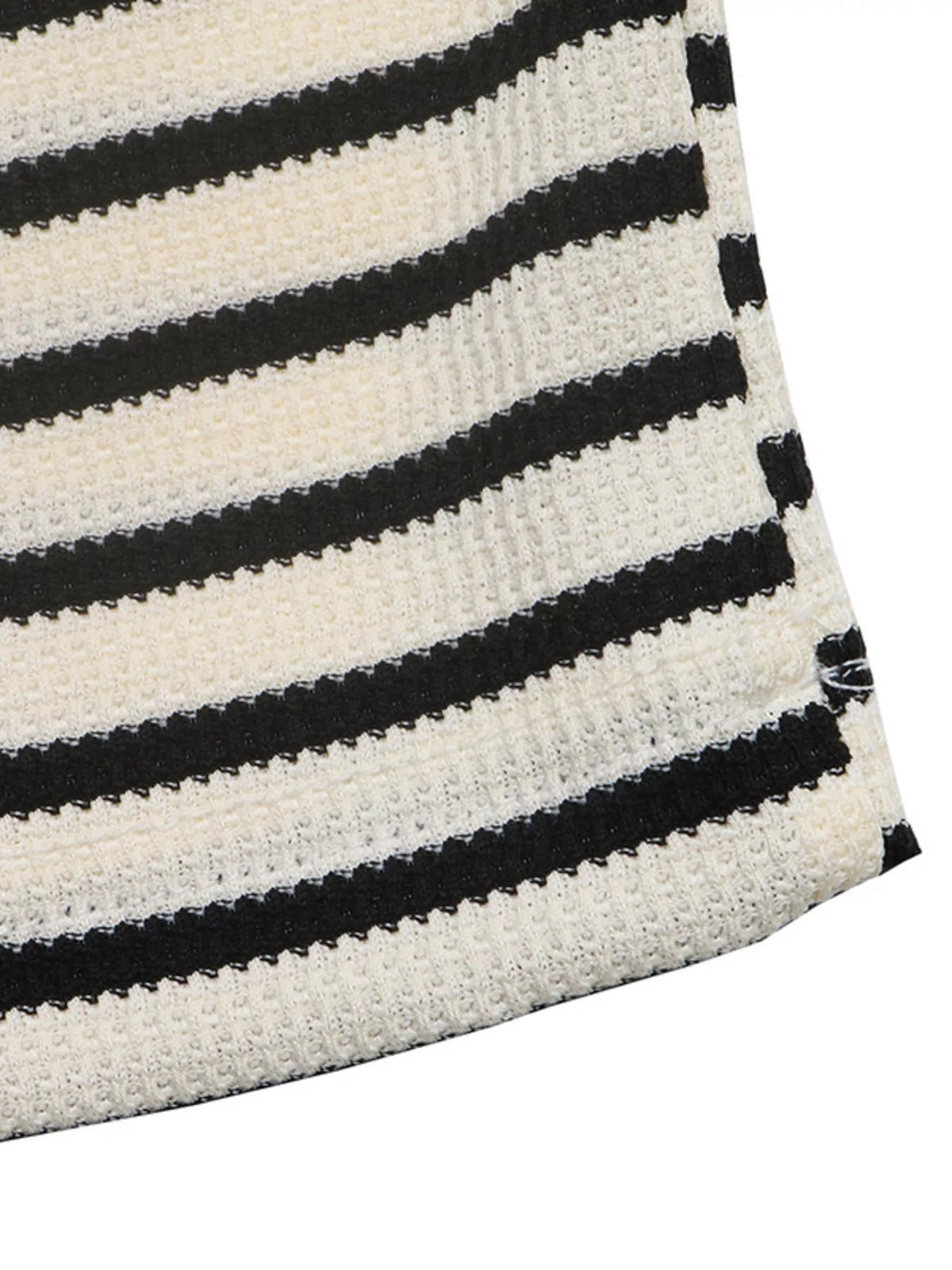 Striped Batwing Sleeve Crew Neck T-Shirt