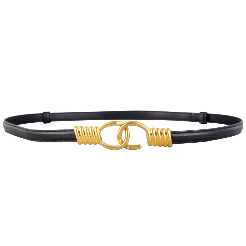 Hook Buckle Skinny Belt - Lilixa.store