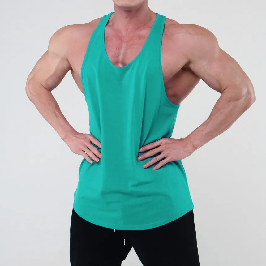 Men's Plus Size Round Neck Racerback Tank