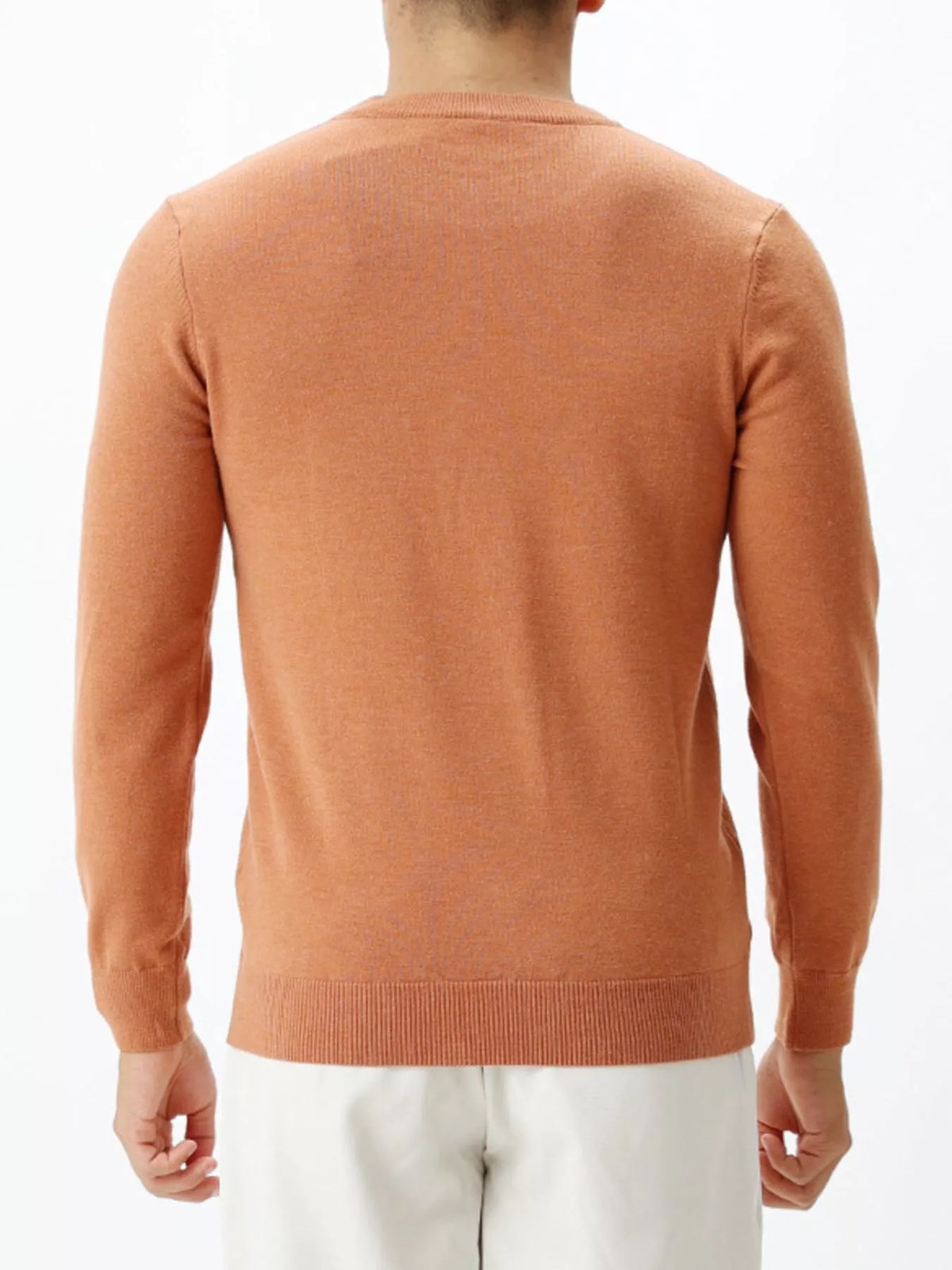 Men's Plus Size Classic Crew Neck Sweater