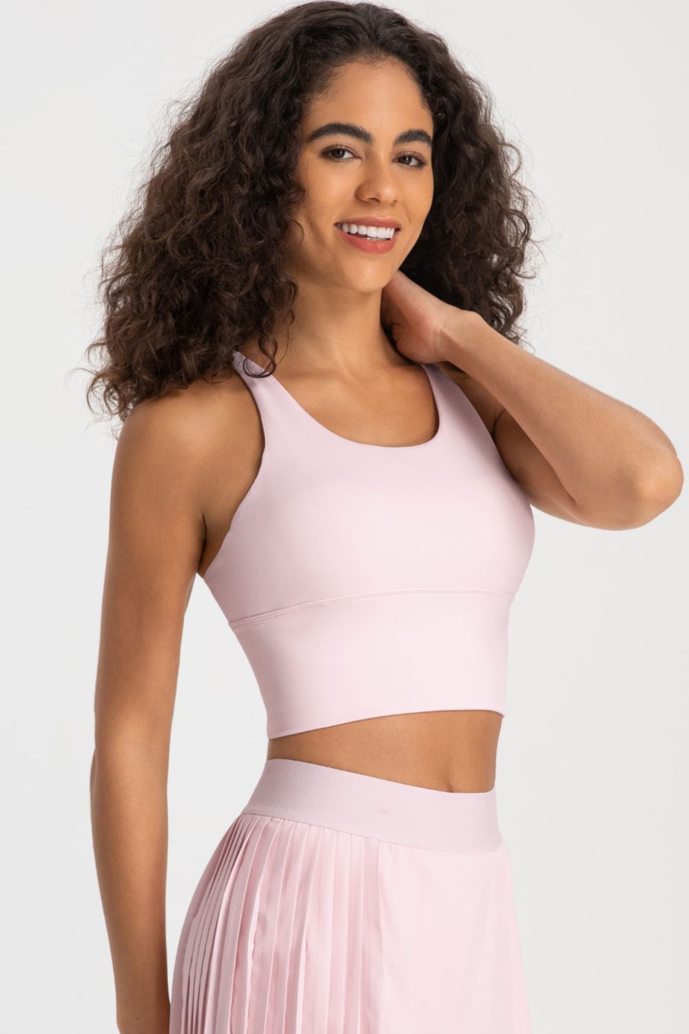 Millennia Crisscross Back Ladder Detail Sports Bra - Lilixa.store