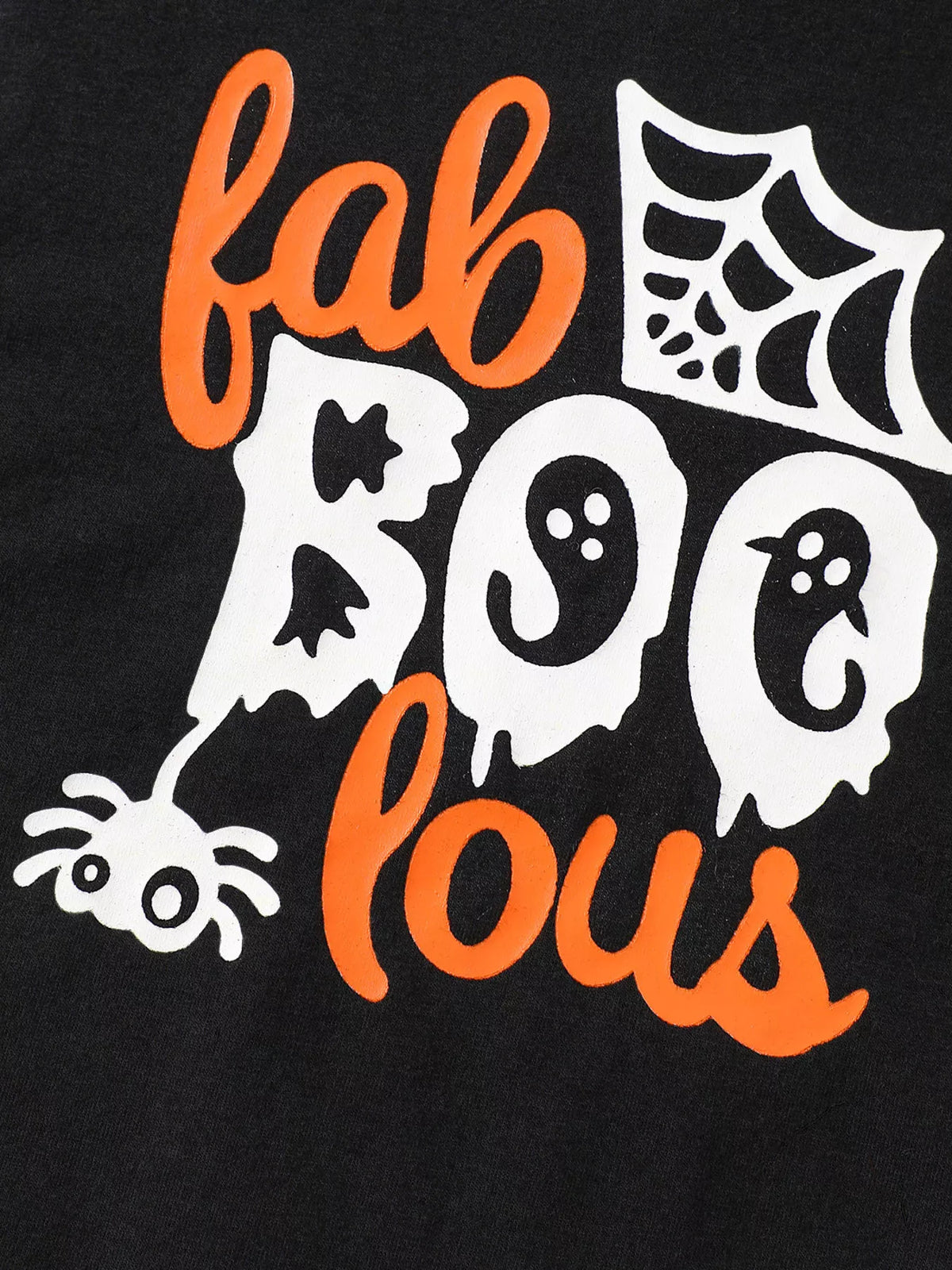 Children's Halloween 'Fab-Boo-Lous' Bat Wing Long Sleeve Top and Tulle Skirt Set - Lilixa.store