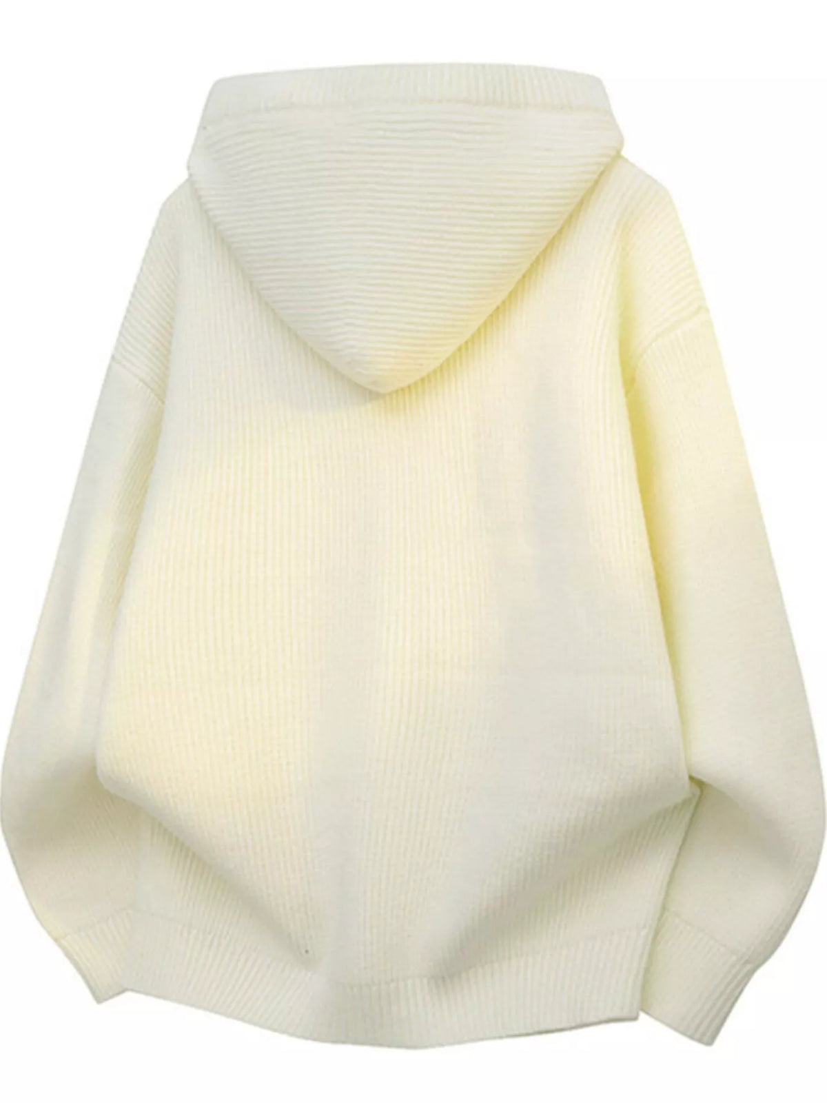 Men's Plus Size Button Detail Hooded Sweater - Lilixa.store