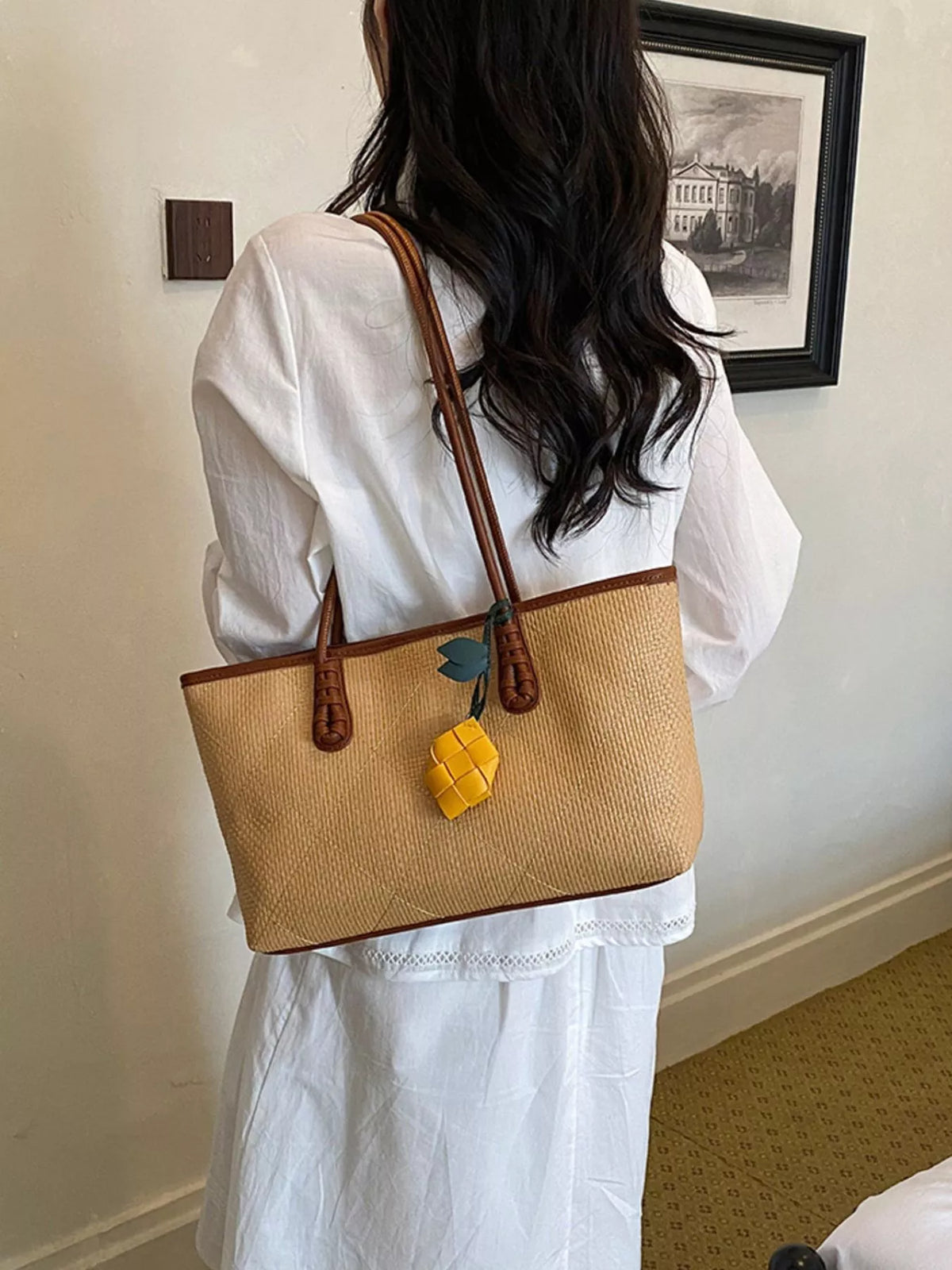 Contrast Trim Shoulder Bag - Lilixa.store