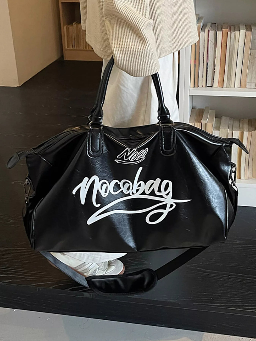 Letter Leather Travel Bag - Lilixa.store