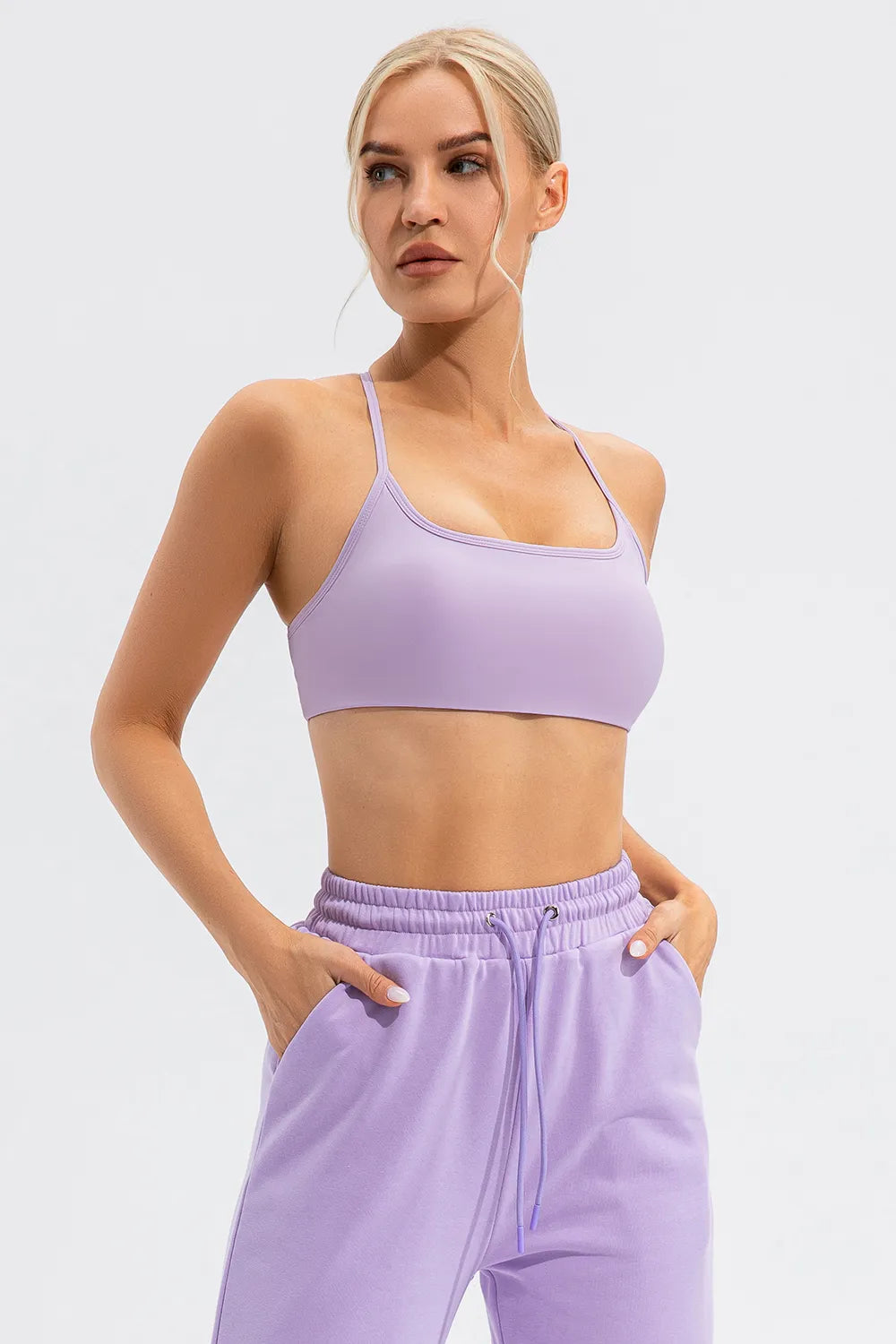 Crisscross Spaghetti Strap Active Cami - Lilixa.store