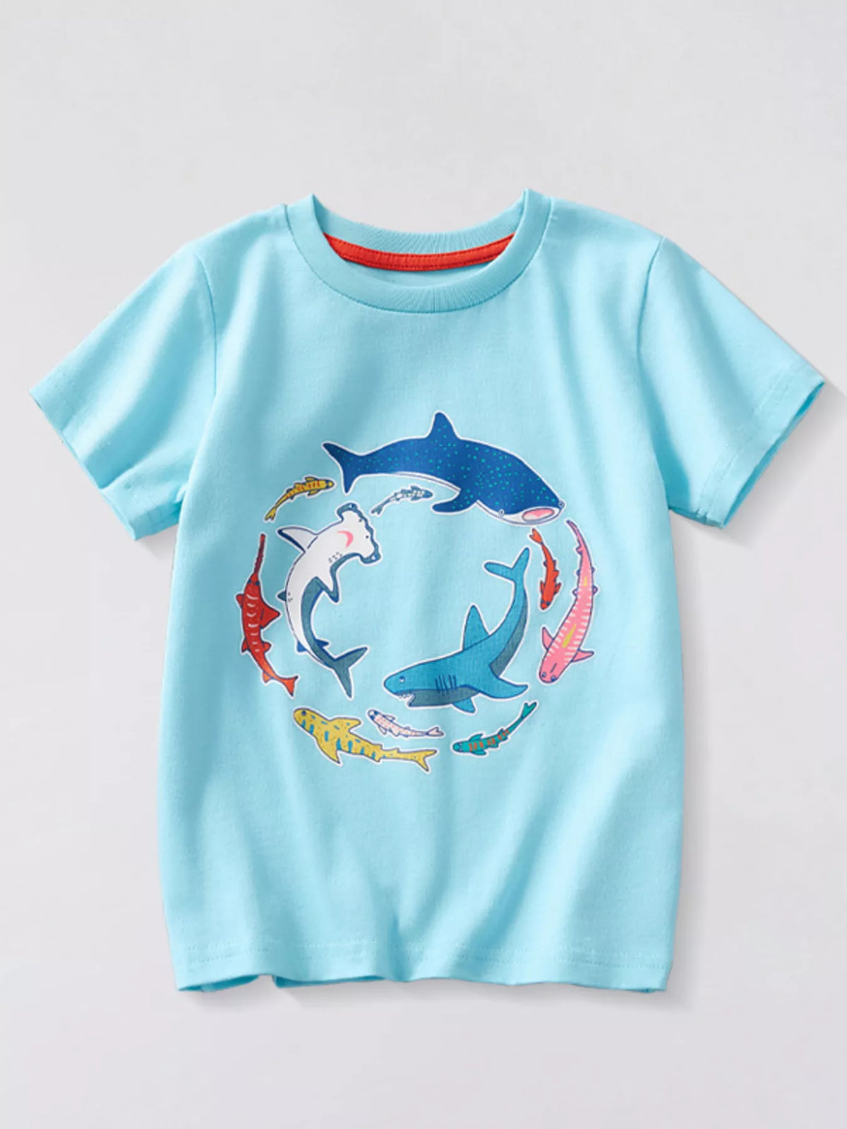 Children's Animal Graphic Short Sleeve T-Shirt - Lilixa.store