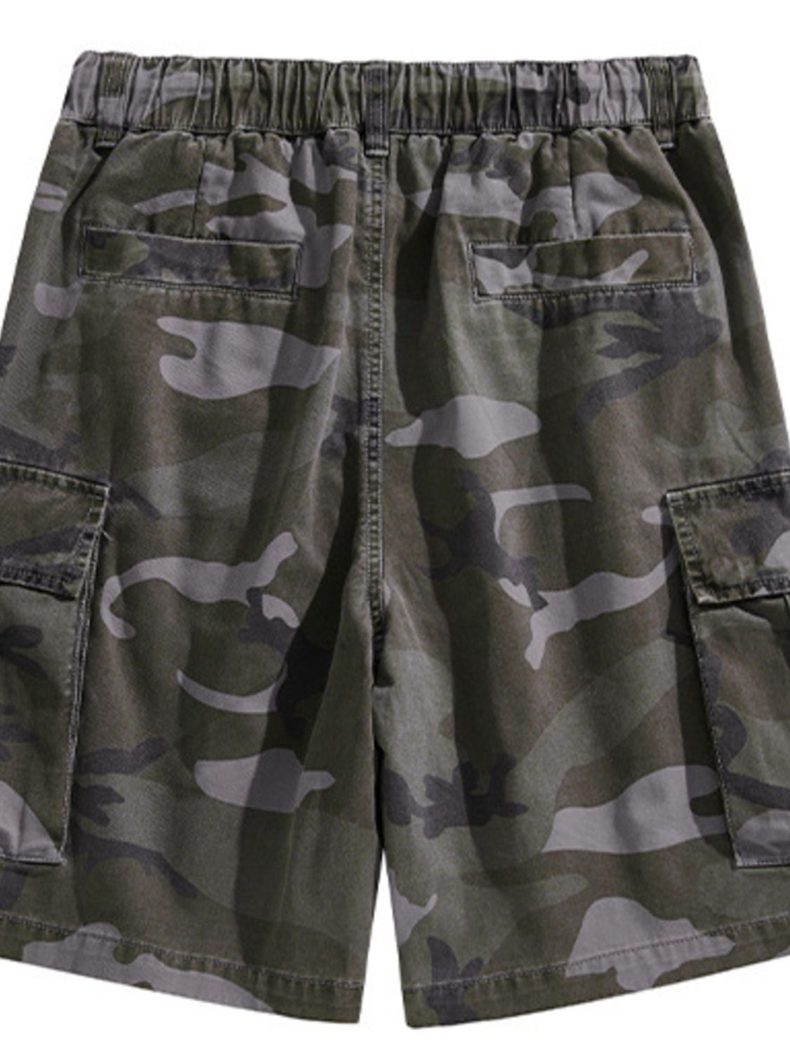Men's Plus Size Relaxed Fit Camo Cargo Shorts, view 2
