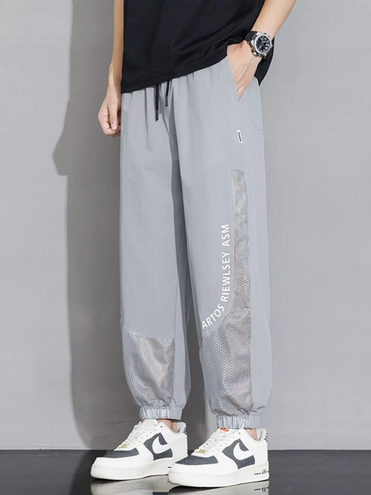 Men's Plus Size Wide Leg Pants, view 6