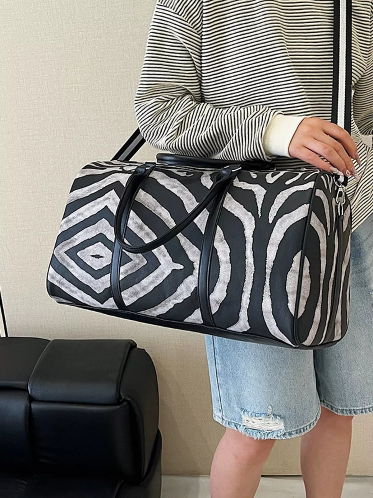 Zebra Print Duffle Bag - Lilixa.store