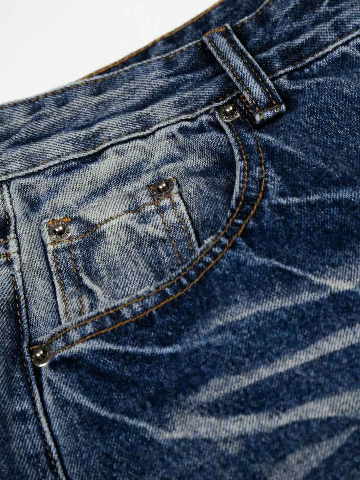 Men's Full Size Vintage Wash Wide Leg Jeans Plus Size - Lilixa.store