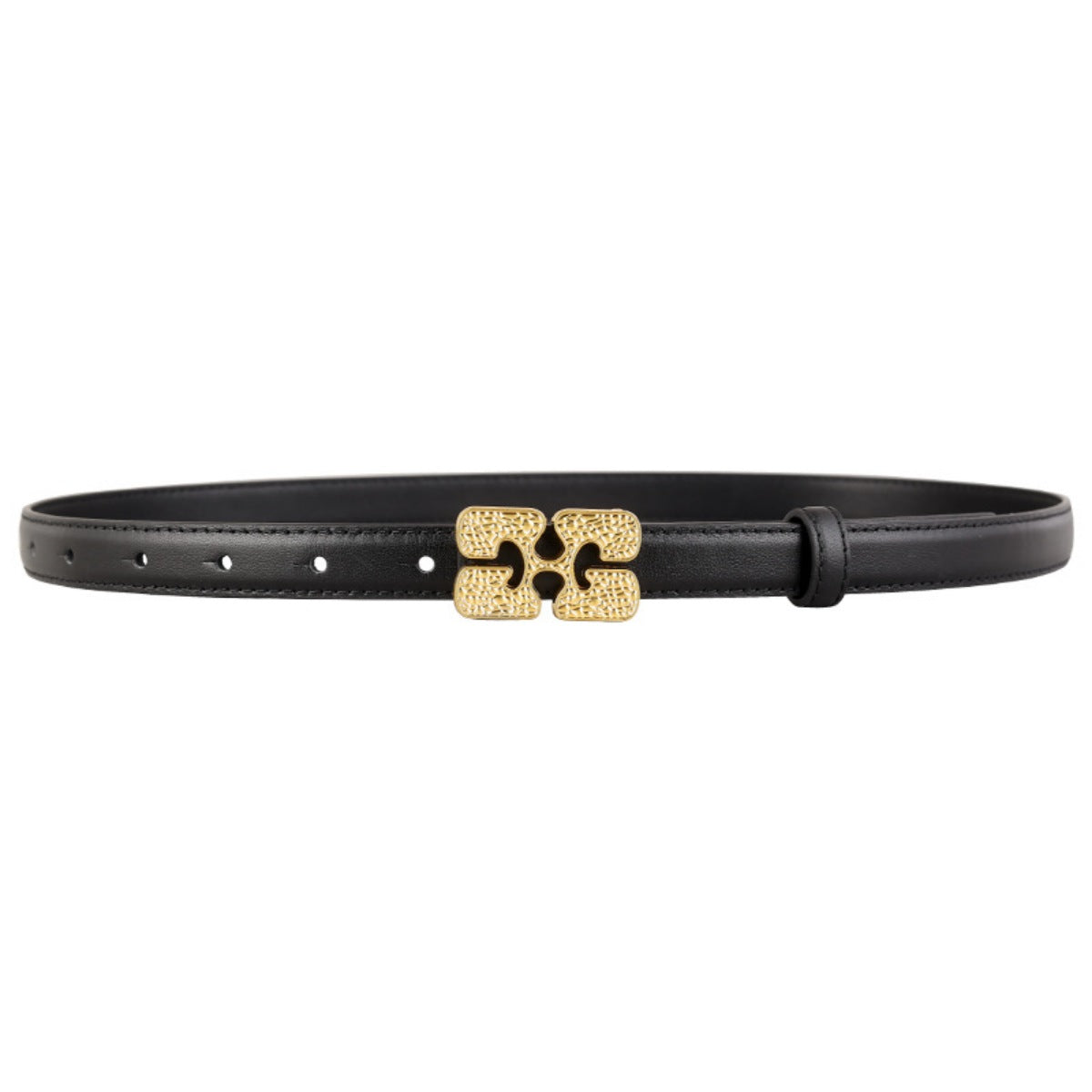 Gold Buckle Leather Belt - Lilixa.store