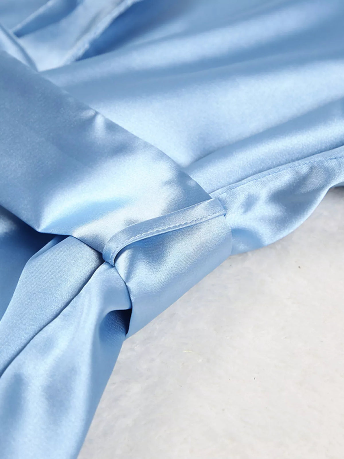 Satin Long Sleeve Shirt and Pants Set - Lilixa.store