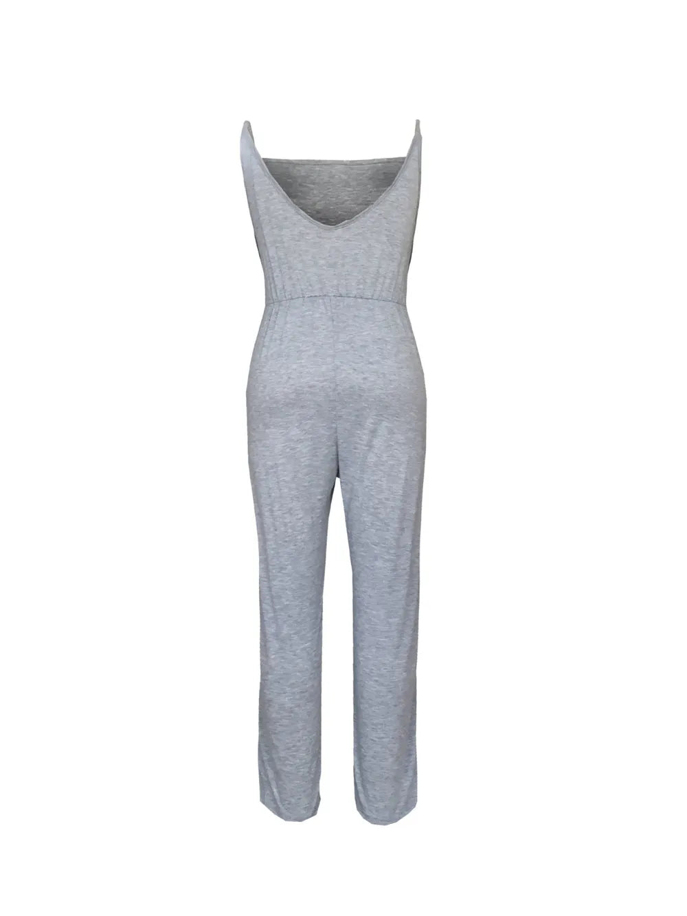 Tied Spaghetti Strap Square Neck Jumpsuit - Lilixa.store