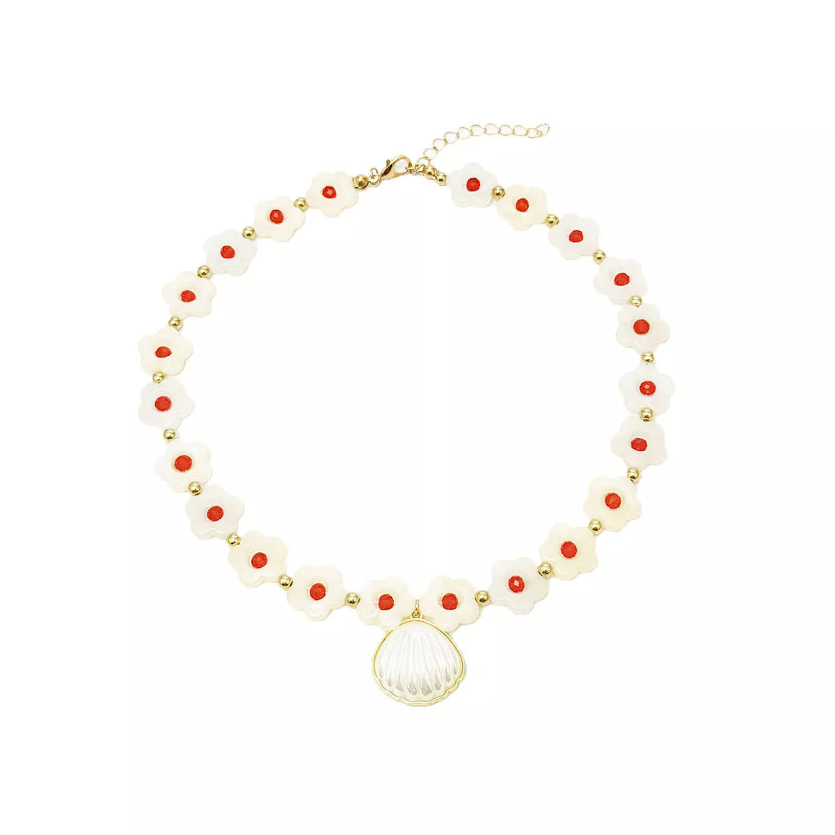 Charming Shell Pendant Beaded Necklace - Lilixa.store