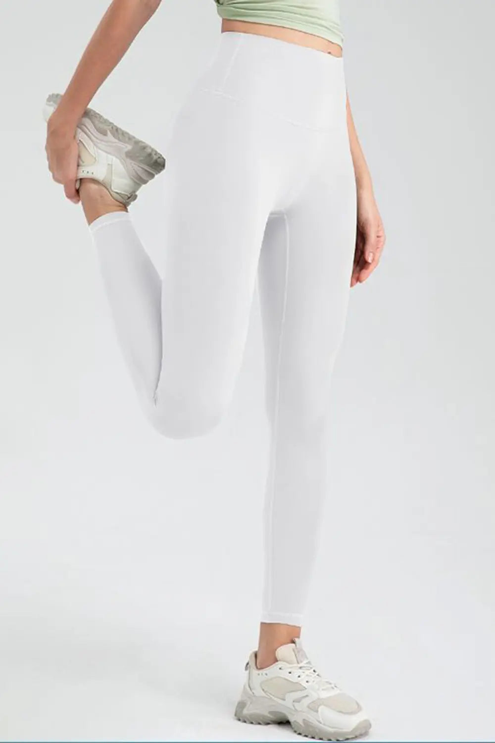 Wide Waistband High Waist Sport Leggings - Lilixa.store