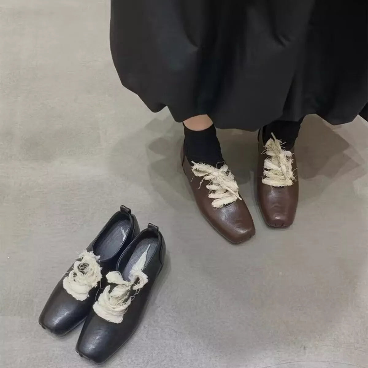 Square Toe Block Heels Pumps - Lilixa.store
