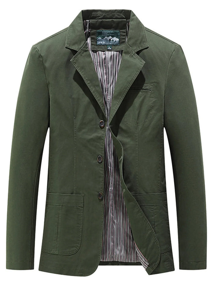 Men's Plus Size Casual Lapel Collar Blazer - Lilixa.store