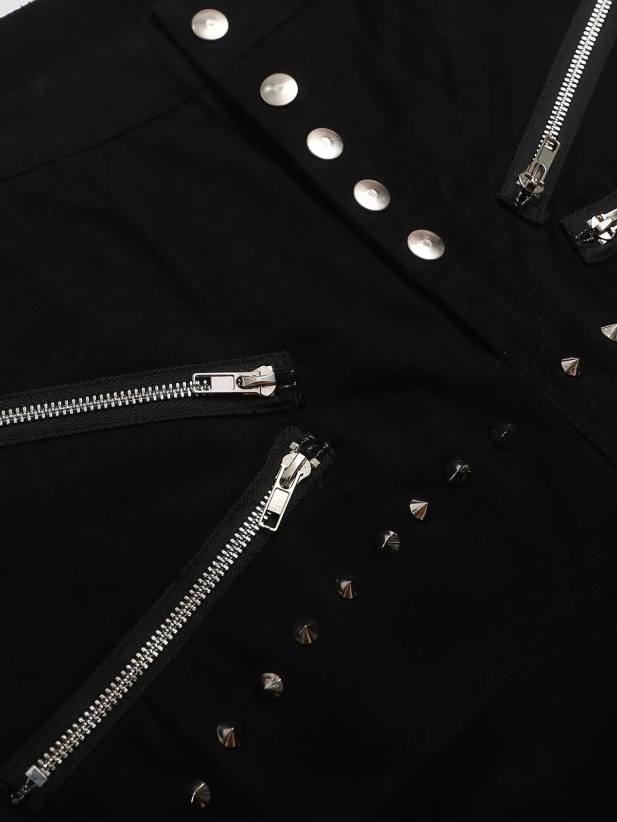 Men's Zipper Detail Wide Leg Capris