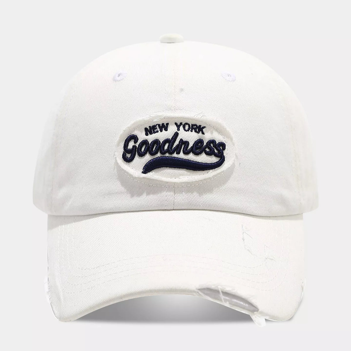 Distressed Washed Cotton Baseball Cap - Lilixa.store