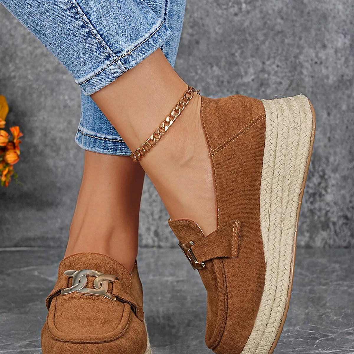 Round Toe Platform Slip-Ons, view 7