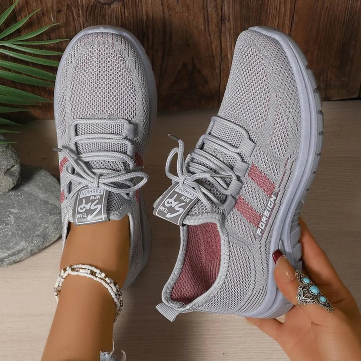 Lace Up Breathable Mesh Athletic - Lilixa.store